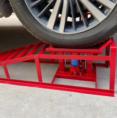 1pcs Sloped Raised Platform Car Service Ramp Welded Frame Hydraulic Car Ramp Garage Equipment