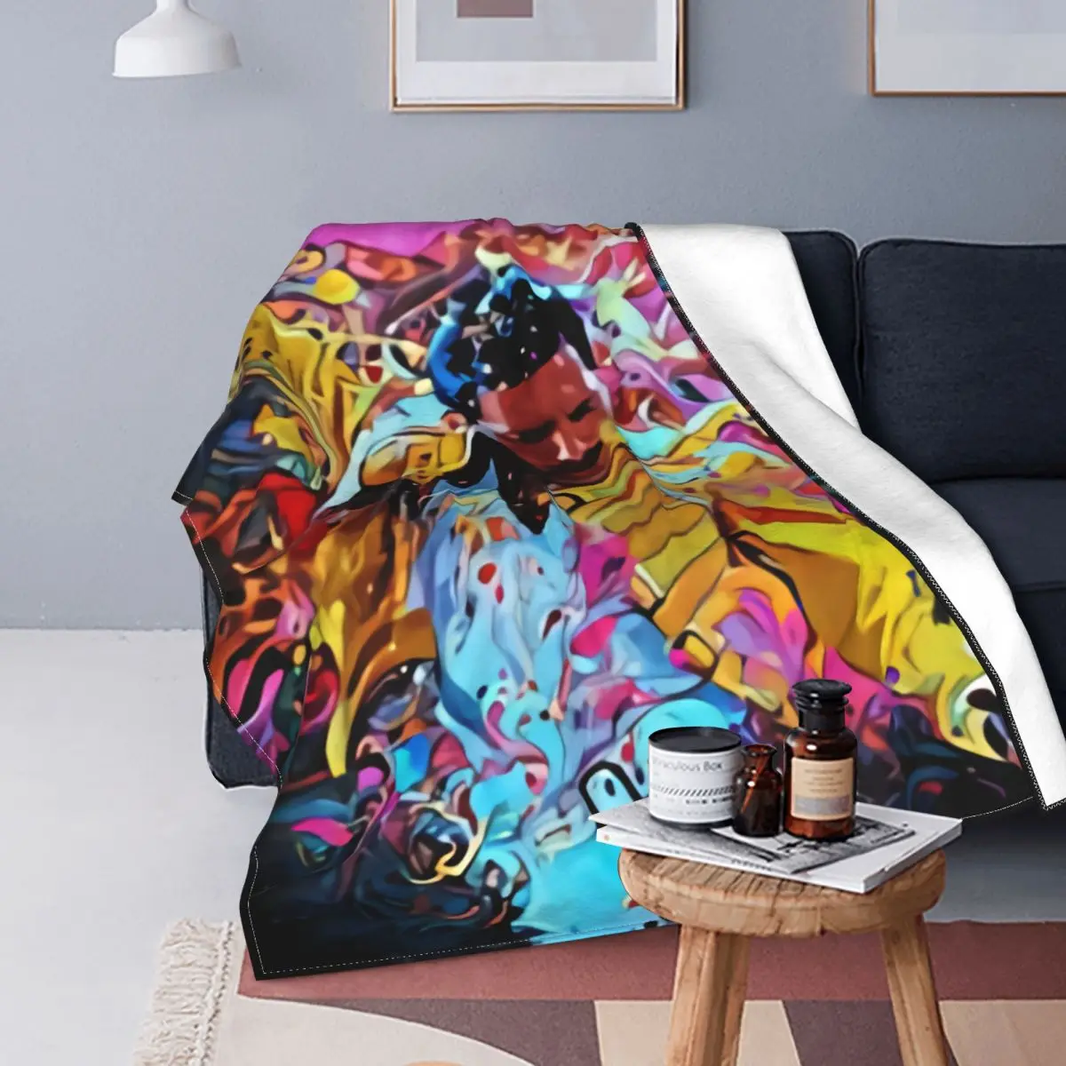 

Freddie Mercury Blanket Soft Fleece Autumn Warm Flannel Throw Blankets for Sofa Car Bedding Quilt