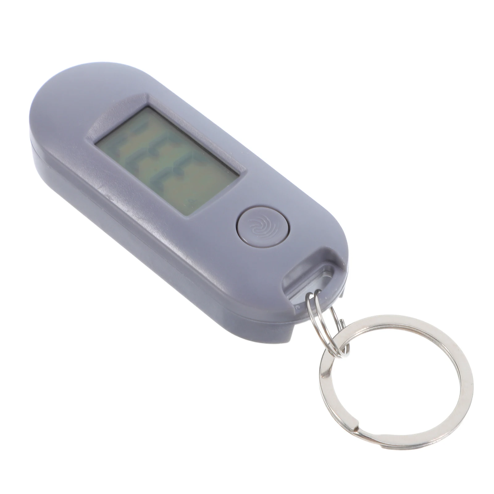 

Electronic Watch Keychain Plastic Hanging Students Mute Digital Candy Color Silent Exam Portable Backpack Accessory Gray