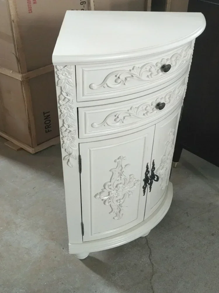 Corner Cabinet Triangle Cabinet Carved Locker Living Room Side Cabinet Corner