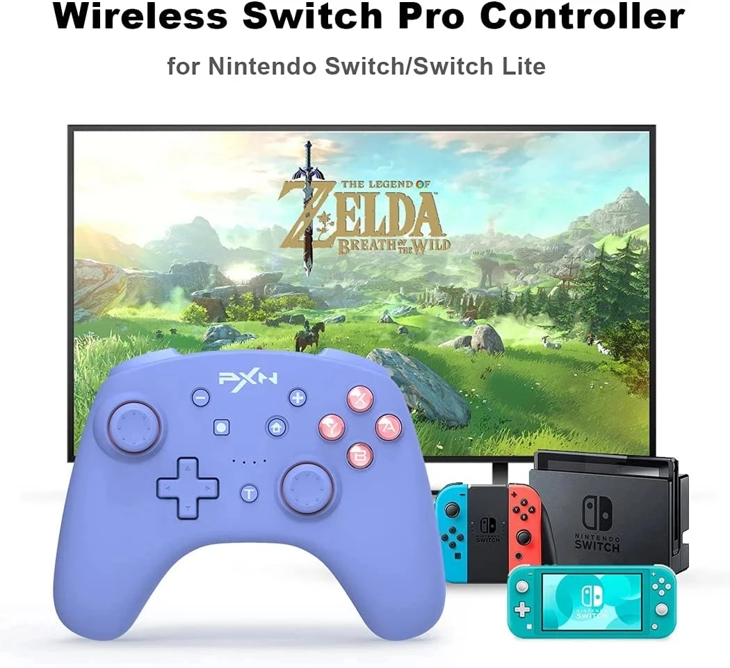 

PXN 9607 Wireless Switch Controller Joystick Gamepad For PC Steam Game/Nintendo Switch Ios 16 With NFC Vibration Wake Up TURBO