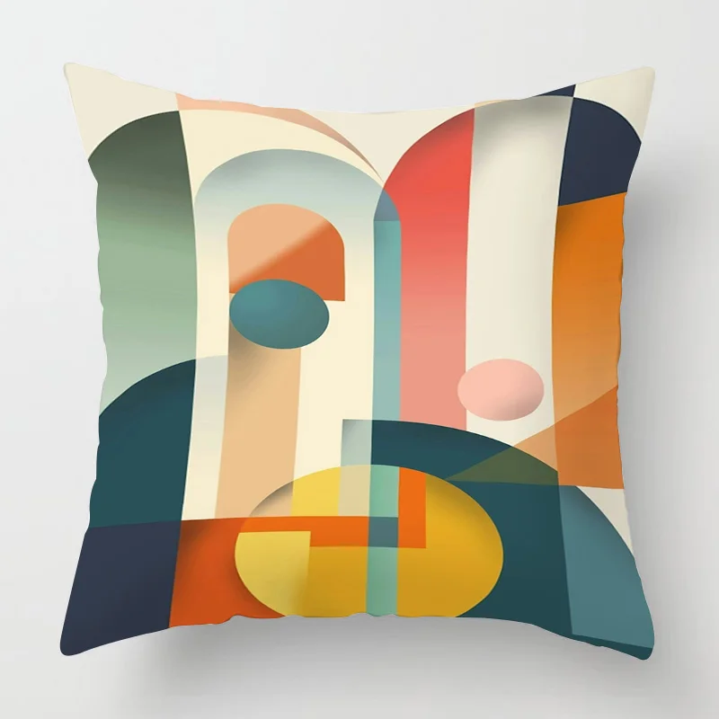 Scandinavian Abstract Style Pillow Cover 18x18/20x20 inches - Geometric Print Cushion Cover Home Decor Gift Pillow Cover