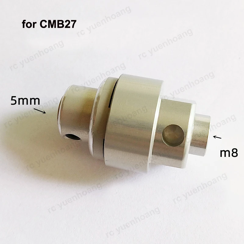 Acoplador de aleación de aluminio para barco teledirigido, junta de conexión de eje de transmisión, 1 piezas, CMB27, CMB91/15CC, M8-5mm