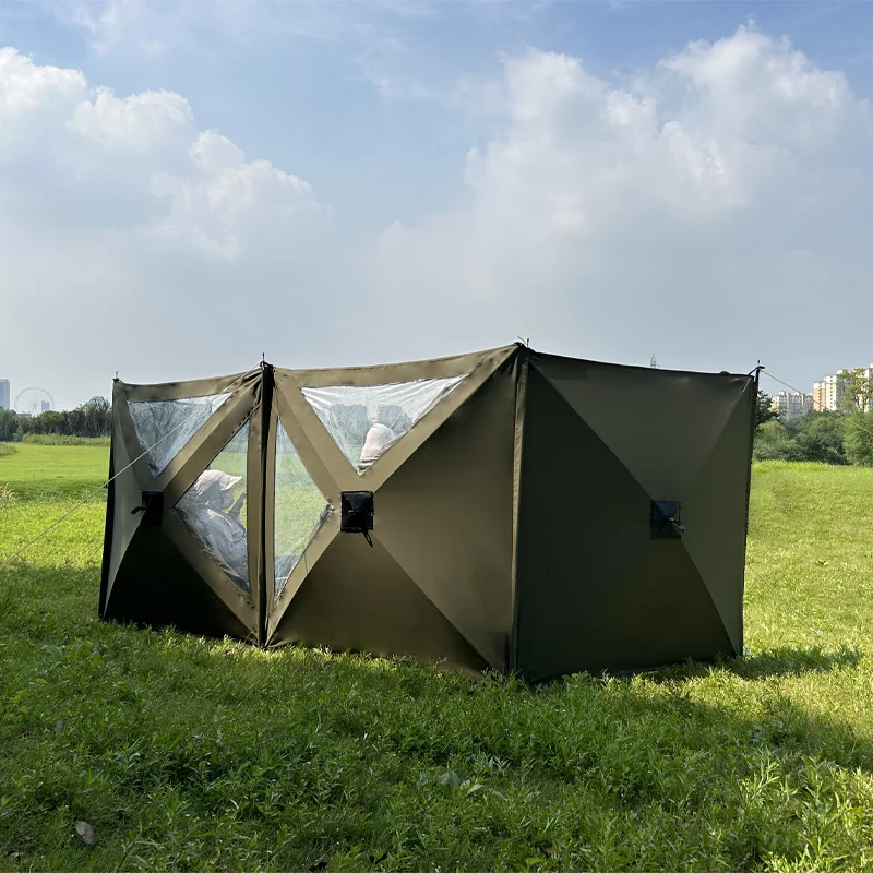

Easy To Setup Folding Camping Fence Windshield Camping Windscreen Windbreaker