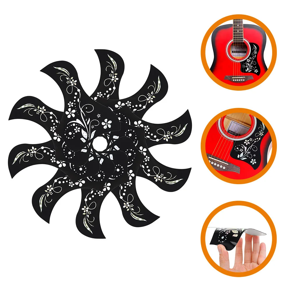 

10 Pcs Guitar Protector Plate Acoustic Self-adhesive Folk Protective Board