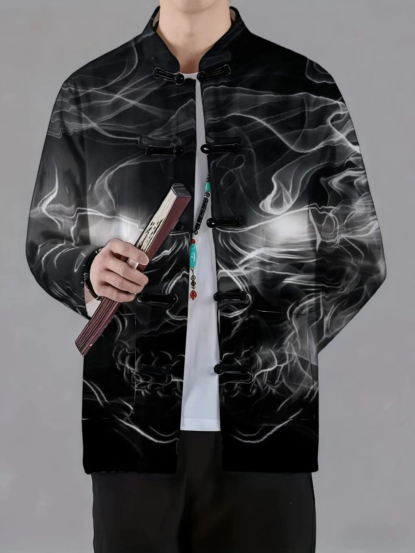 เสื้อแจ็คเก็ตผู้ชายคอจีน ติดกร - Craft And Art Difference บทวิจารณ์และราคา