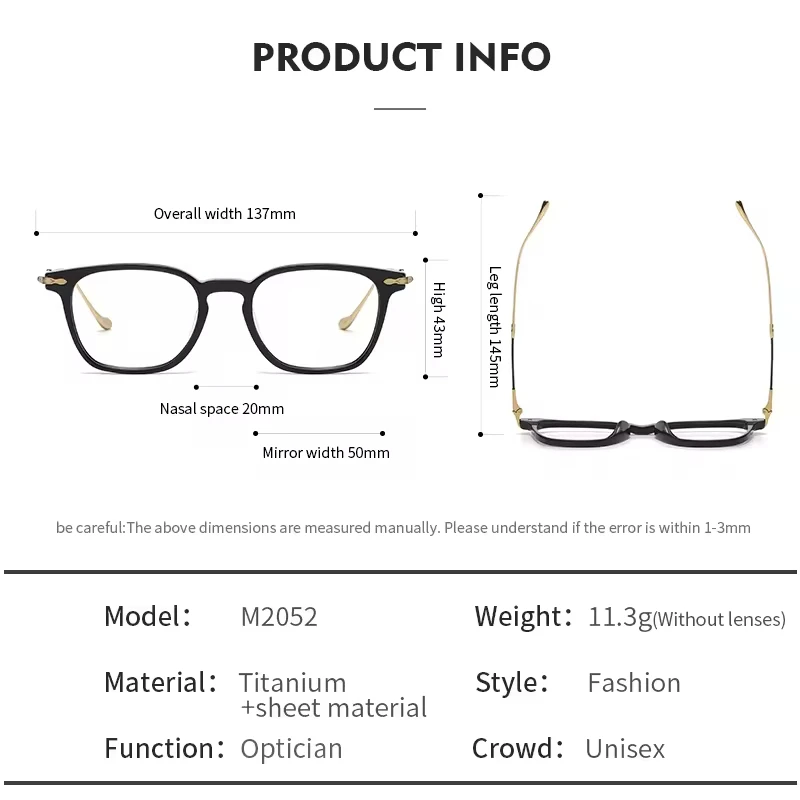 OLAMINS​ Light Blocking Glasses Optical Grey Leopard Spectacle Eyeglasses Frames Unique Design Fashion for Men Women M2052