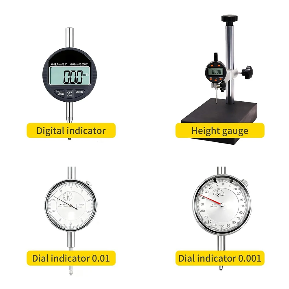 6 Piece Indicator Extension Rod Set M2.5 Thread 25mm To 152mm For Depth Gauge Measurement Metal Tool Kit Accessory In Stock