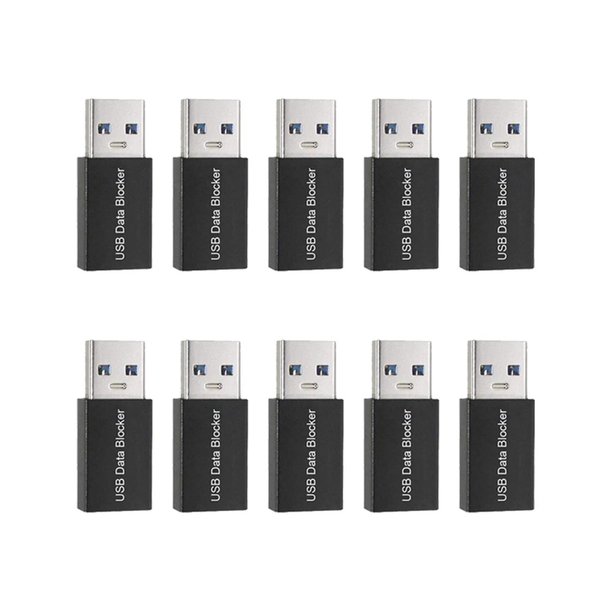 10Pcs USB Blockers Data Sync Blockers USB Connector Against Jacking Adapters for Blocking Data Sync