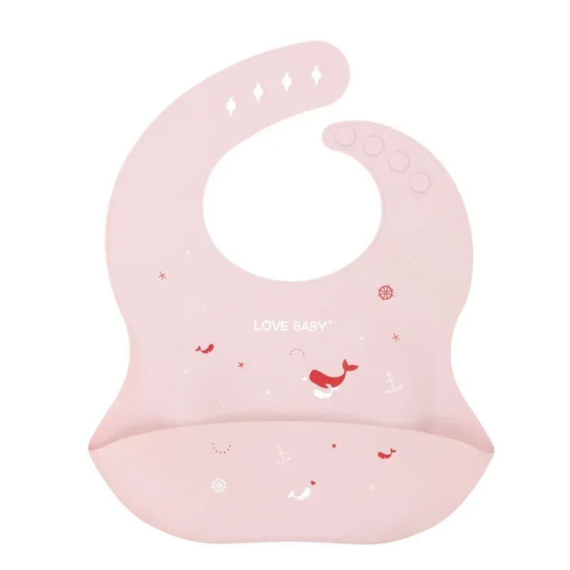 3D Baby Silicone Bibs Waterproof Lunch Apron Toddler Kids Girls Boy Children Saliva Solid Feeding Adjustable Eat Food Bib Aprons