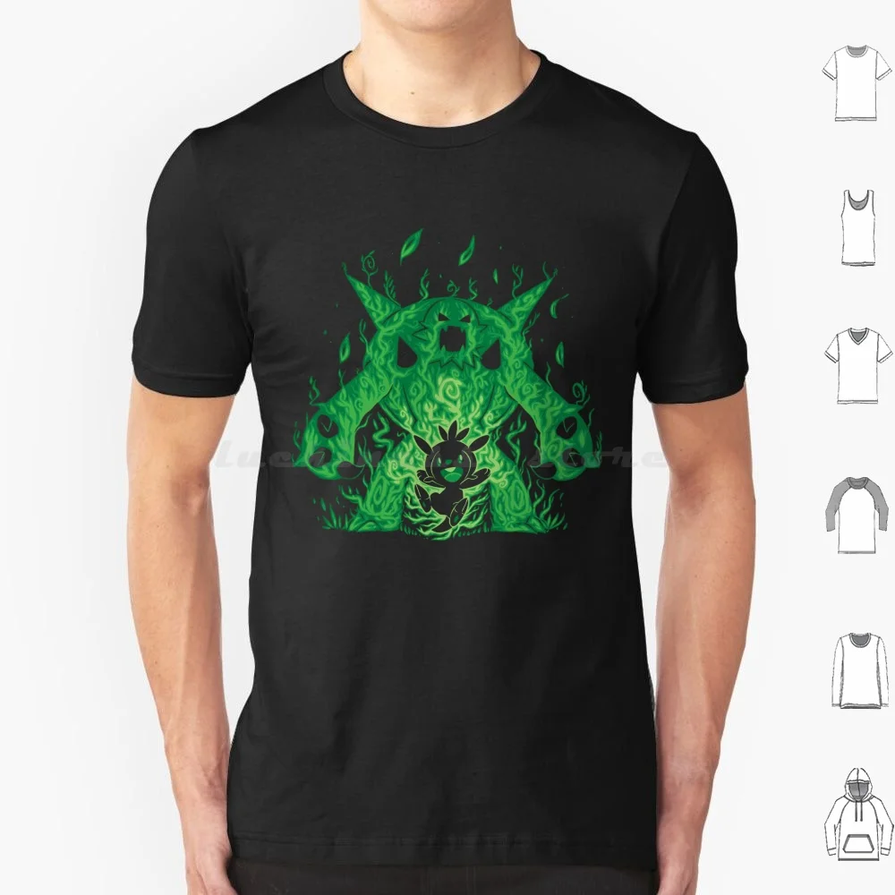 Silhouette : Grass Spiny Armor Evolution T Shirt Men Women Kids 6xl Silhouette Evolution Generation 6 Pókèmón P ? K ? Chü ? Sp