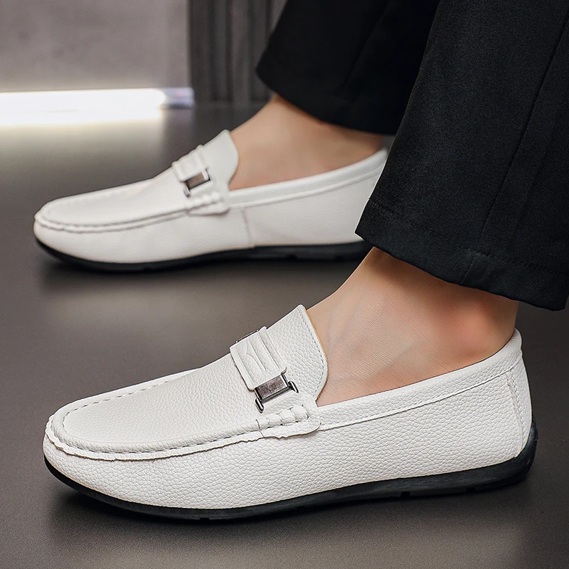 

Белые мужские туфли, мужская формальная обувь, элегантная повседневная деловая обувь для мужчин, мужская обувь для свадеб и вечеринок, обувь для вождения