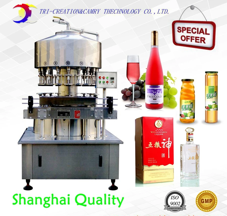 red wine vinegar filling machine,liquid level negative pressure filler，beverage machine for wine,12 nozzles 2L