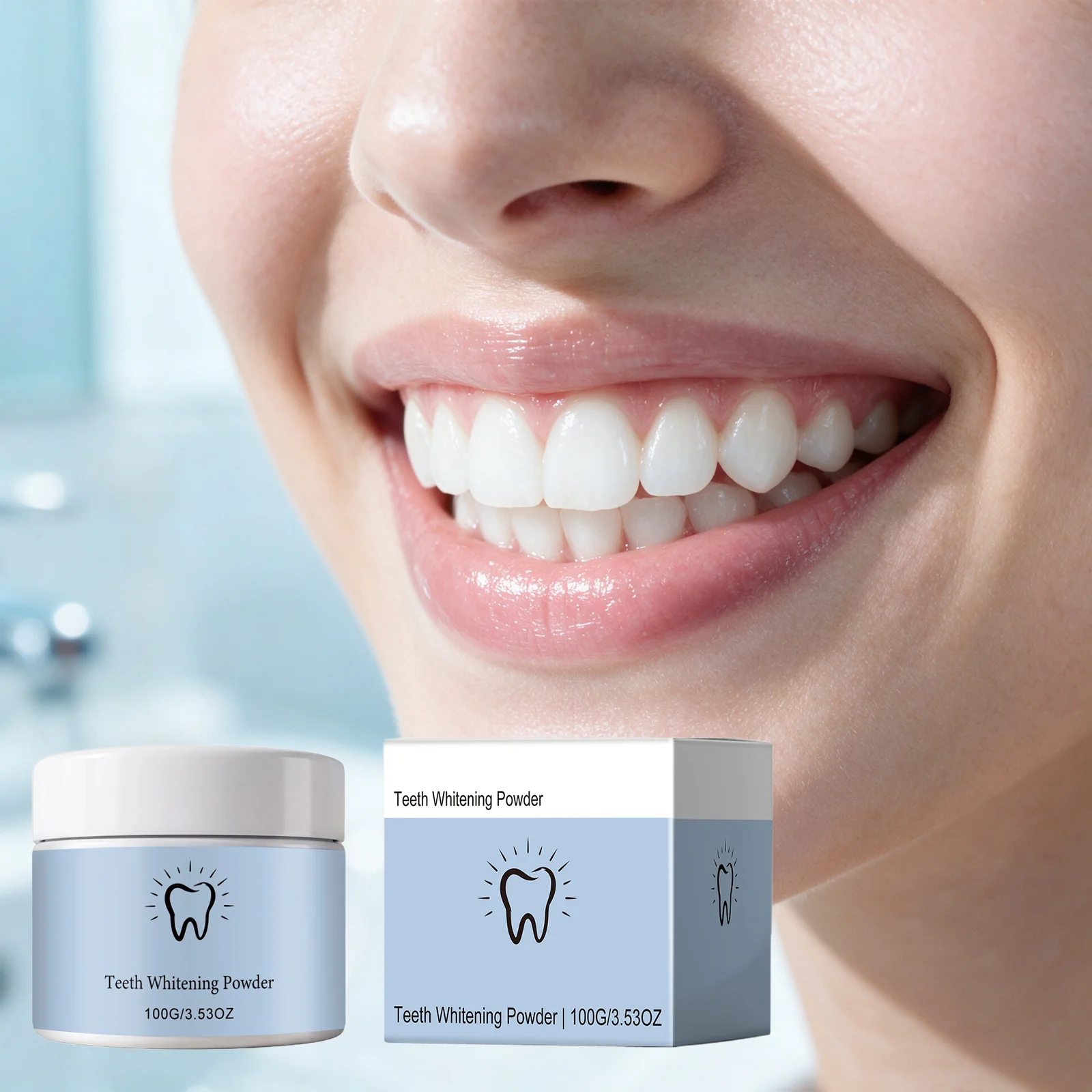 Teeth Whitening Powder Fresh Breath Relieve Sensitivity Deep Cleaning Protect Enamel Gentle Oral Hygiene Stain Remover Oral Care