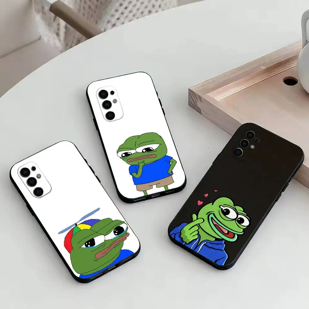 Funny Sad Frog pepe M-meme  Phone Case For Samsung S25,S24,S21,S22,S23,S30,Ultra,S20,Plus,Fe,Soft Silicone Black Cover
