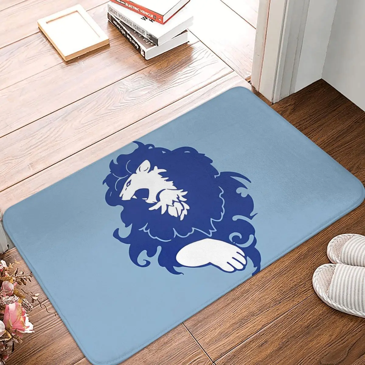 Fire Emblem Three Houses Blue Lions Emblem Colored Bath Mat Rug Home Doormat Kitchen Carpet Outdoor