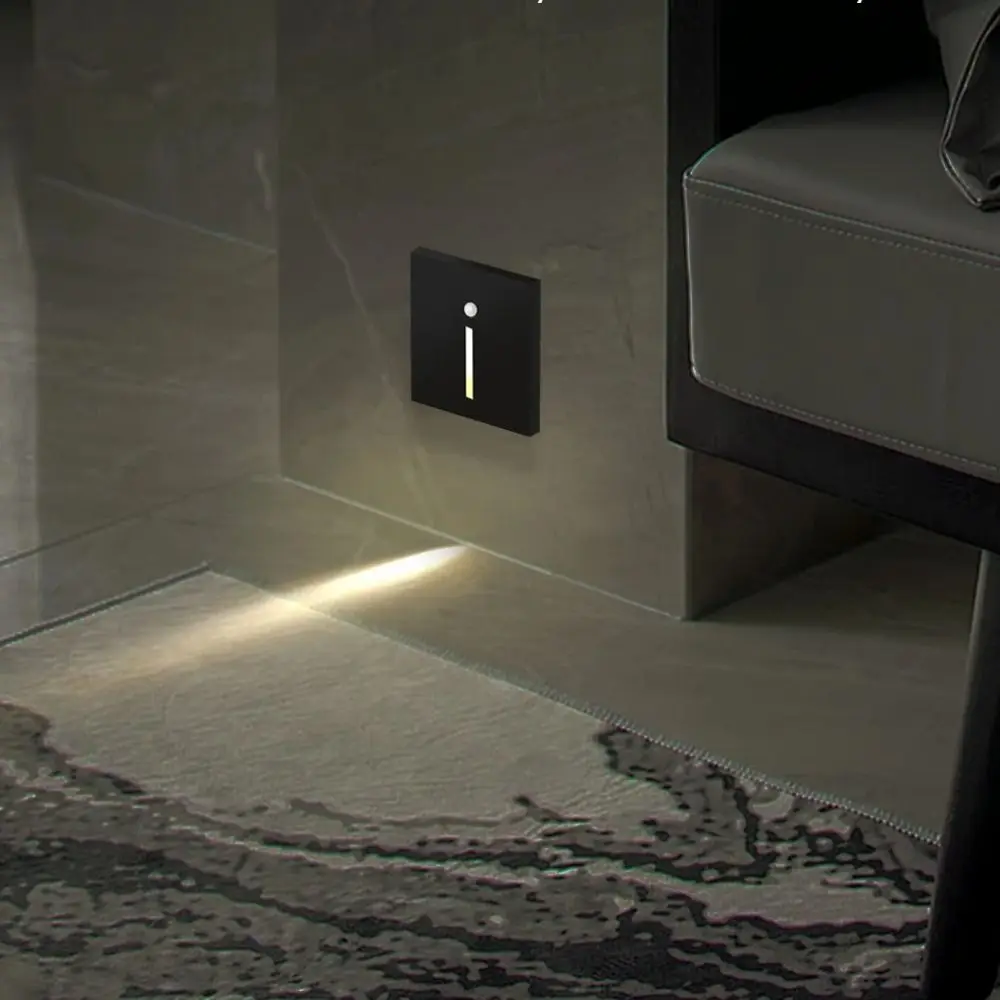 

Осветительный прибор, умный светодиодный светильник для лестницы, встраиваемый современный настенный светильник с датчиком движения, креативный светодиодный светильник для дома