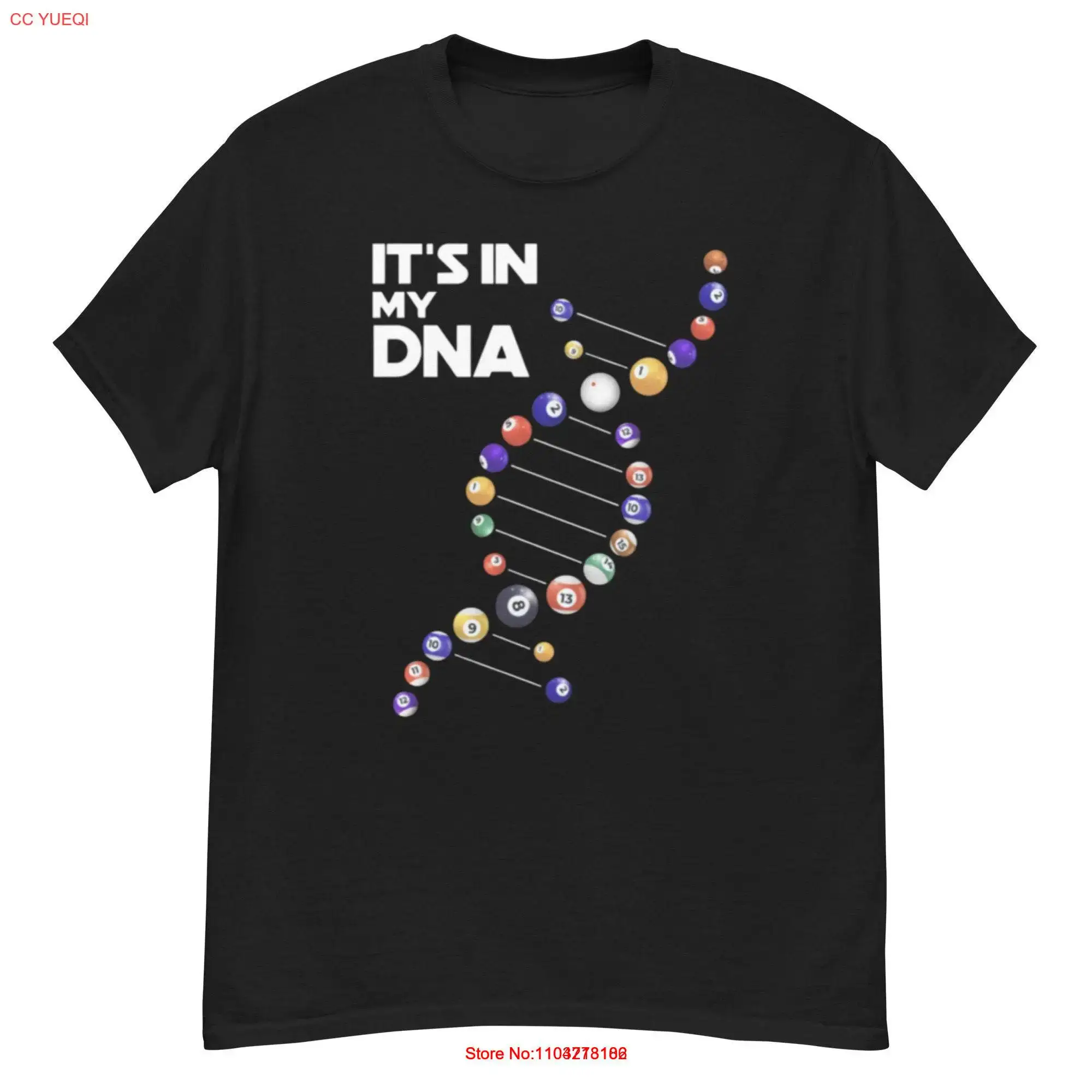 It's in My DNA Pool Billiard T shirt long or short sleeves