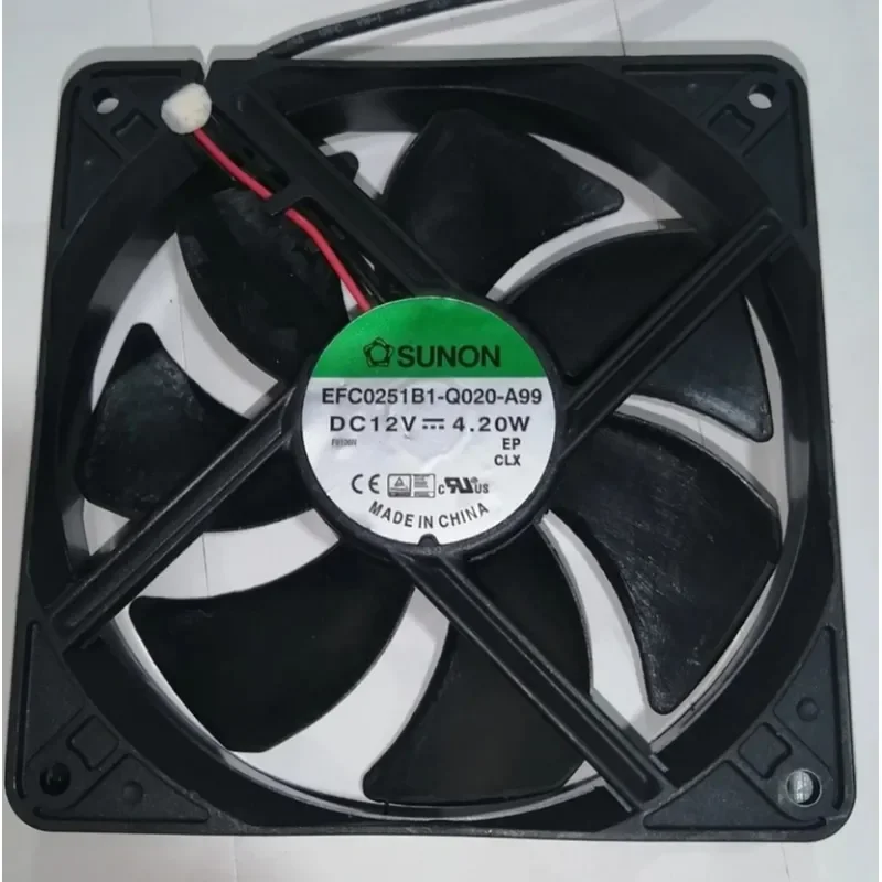 for SUNON Jianzhun EFC0251B1-Q020-A99 12V 4.2W 120mm 12025 Dual Ball Bearing Cooling Fan