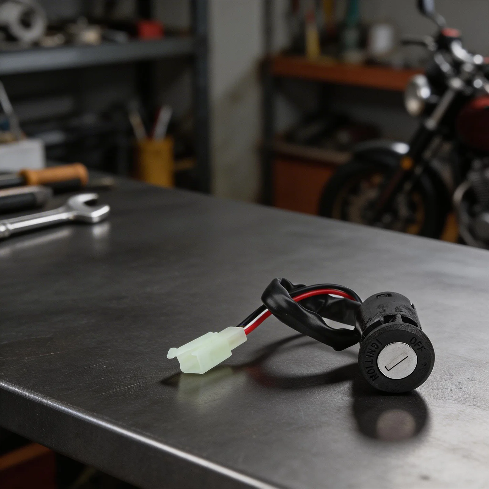 Key Switch Assembly for Electric Scooter E-Bike Tricycle with 2 Wire For Ignition Lock for Secure Power Activation - view 3