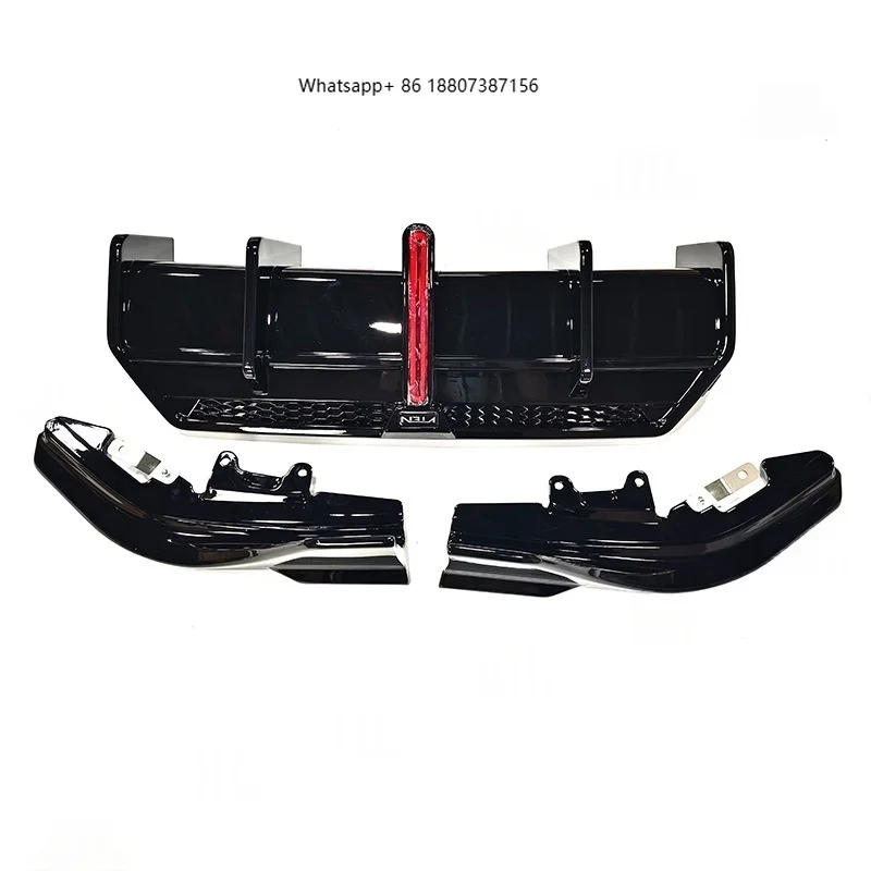 

Suitable for 2 BMWSeries G42 Two Door M240i Modified ABS Bright Black Belt Light Rear Lip Rear Diffuser