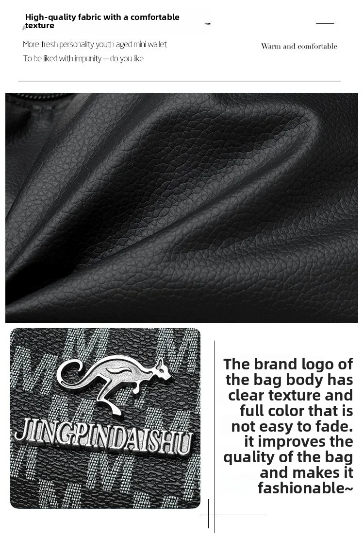 Klassisches Buchstaben-M-Design, mehrlagige Reißverschlusstasche, einzelne Schulter-Crossbody-Taschen für Damen, täglicher Gebrauch, Arbeit, Reisen, Ausflug, Party – Detail 3