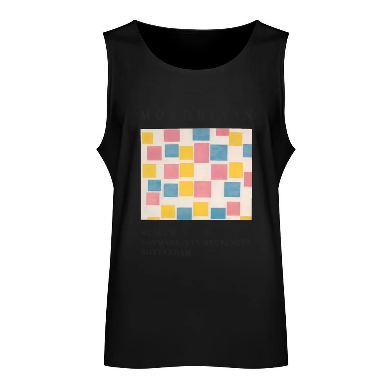 Piet Mondrian Exhibition Art Poster 1986 - Composition with color fields Tank Top Top