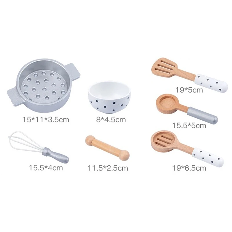 Giocattoli da cucina per bambini cucina fai da te finta di giocare simulazione giocattoli da cucina in legno per Set di giocattoli per bambini