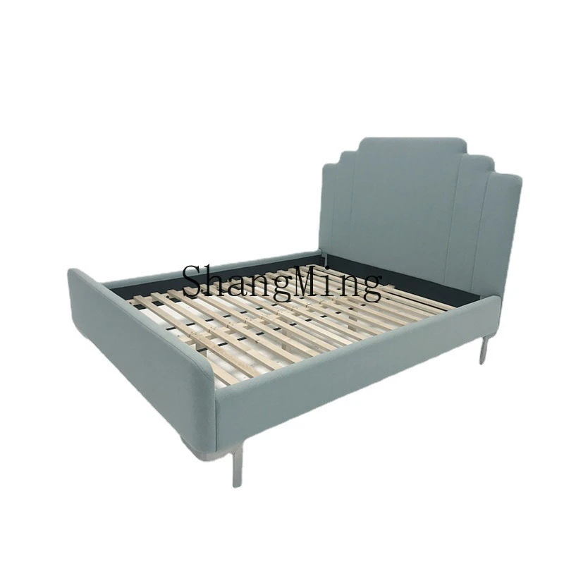 

ZYY family bedroom B & B hotel master bedroom fabric bed double bed 1.8 meters bed