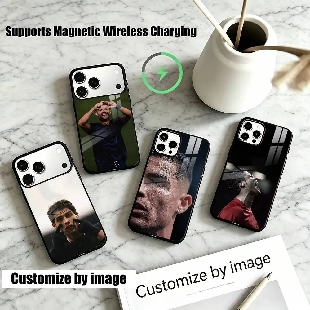 Football R-Ronaldos  Phone Case For iPhone18,17,16,15,14,13Plus,Pro Allows magnetic wireless charging
