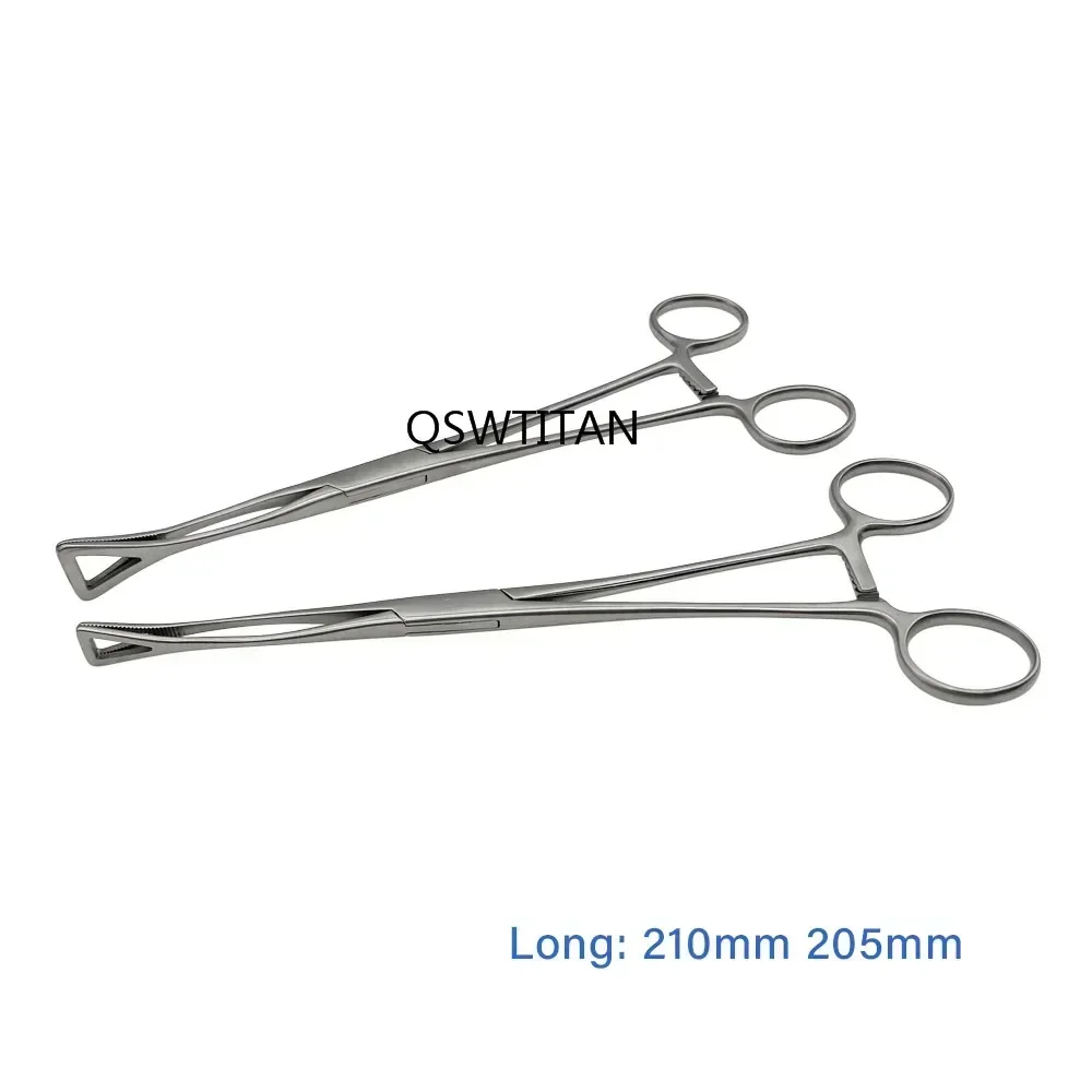 1pc Non-Slotted (Closed End) Clamp Forceps Steel for Tongue Belly Nose Closed-End Design for Better Clamping