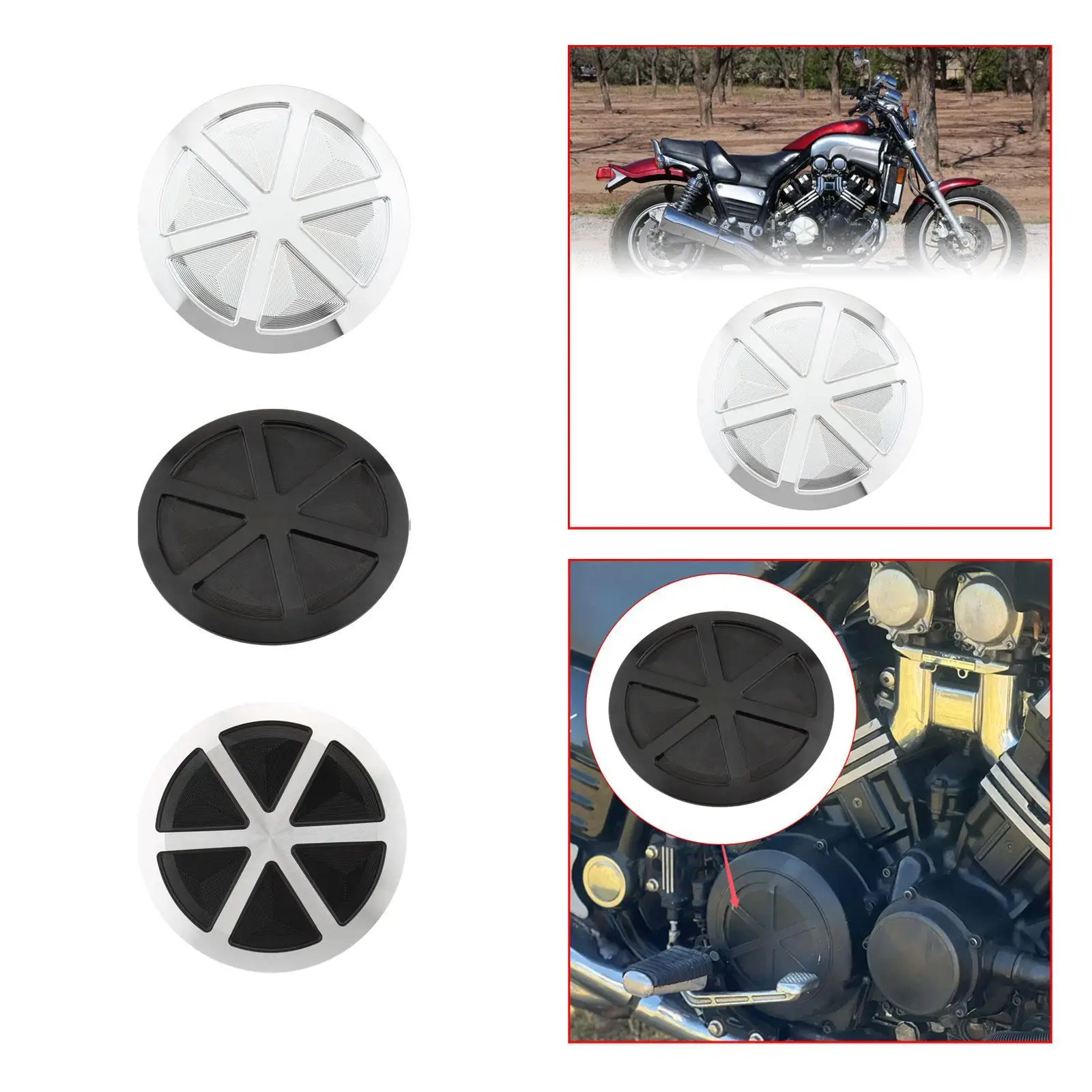 

Motorcycle Clutch Cover Aluminum Alloy Decoration Replace Parts Easy