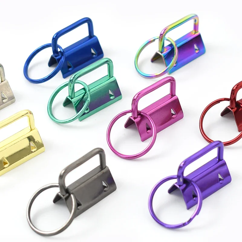 10Pcs 20/25/32mm Keychain Lanyard Repair Carabiner Clips Wristlets Webbing Strap Metal Tail Clip Buckle Openable O Ring Hook - Image 5