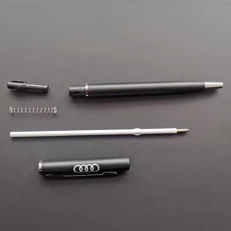 Car Logo Portable Ball Pen Men\'s Gift Business Accessorie For Audi Sline TT Q2 Q3 Q5 Q7 Q8 A3 A4 A5 A6 A7 S6 S7 S8 RS7 RS8 B6 B9