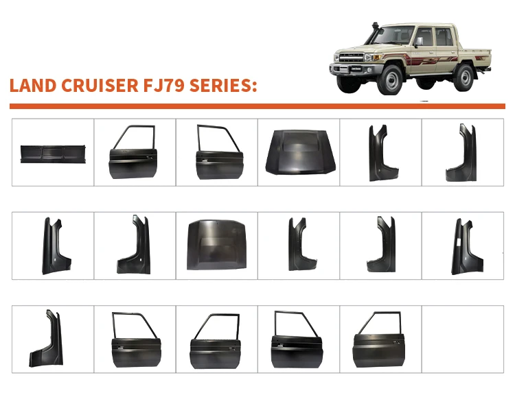 Factory Price Steel 70 Series Whole Car Body Shell for Land Cruiser Hzj70 Fj70 Lc70