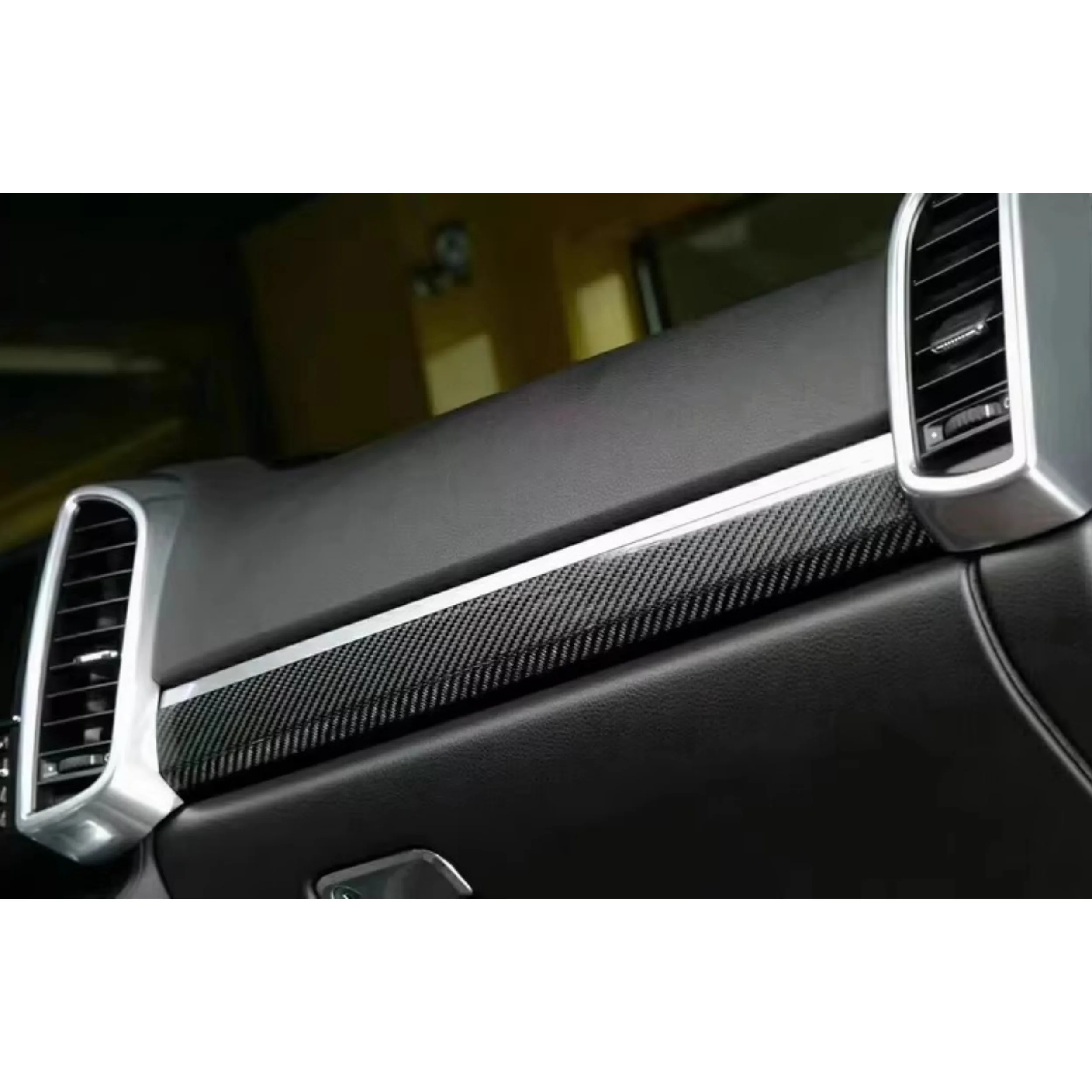 Real Carbon fiber Car interior trims for Porsche Porsche Cayenne 2011-2017 Air conditioning panel interior