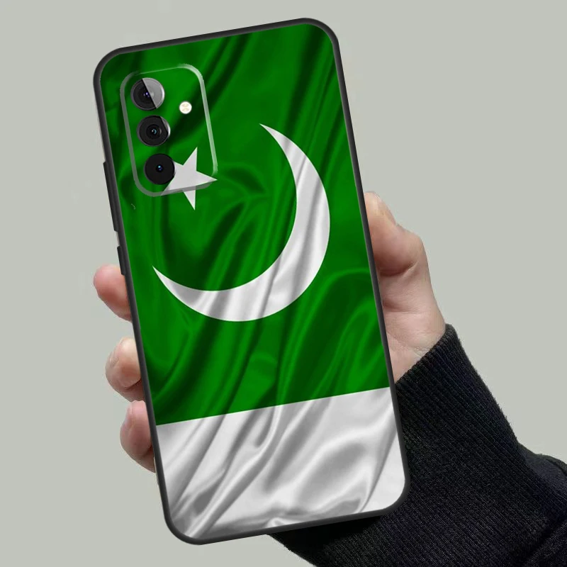 Pakistan Flag Banner Case For Samsung Galaxy A54 A53 A52 A34 A32 A72 A13 A23 A14 A33 A12 A22 A71 A51 Phone Cover