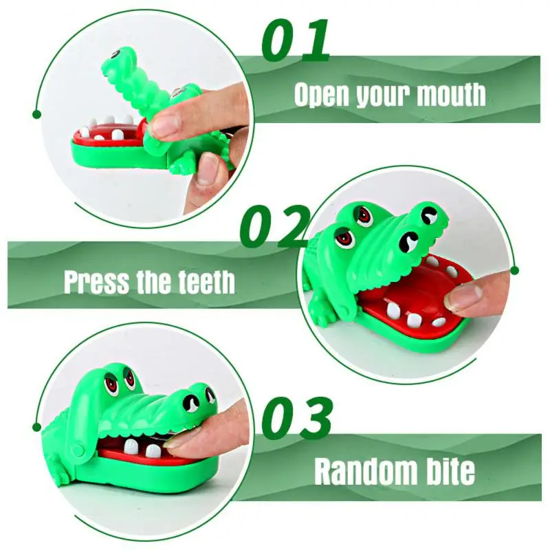 Crocodile Teeth Toys Biting Finger Dentist Games Interactive Alligator Family Party Toy Creative Non‑Toxic for Kids