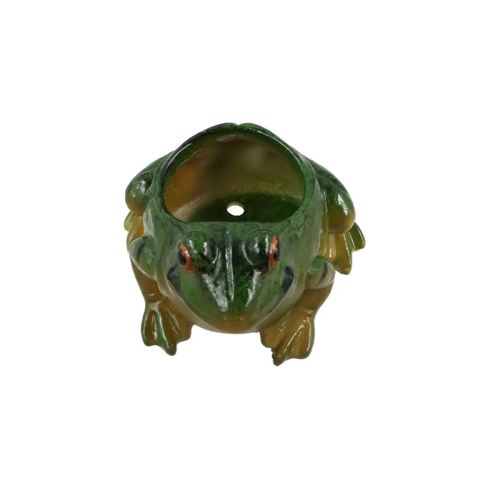 Creative Resin Frog Succulent Plant Pots Breathable Cute Frog Flower Pot Realistic Thickened Plant Planter Garden