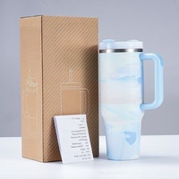 2025 New HOT Large Capacity 40Oz Stainless Steel Vacuum Flask - Insulated Tumbler Cup with Lids and Straws, Perfect for Travel