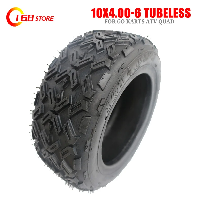 Free shipping 10 inch vacuum tyres 10X4.00-6 10*4.00-6 Tires Tubeless Vacuum Tyre for snow plow Go karts ATV Quad bike OFF-Road