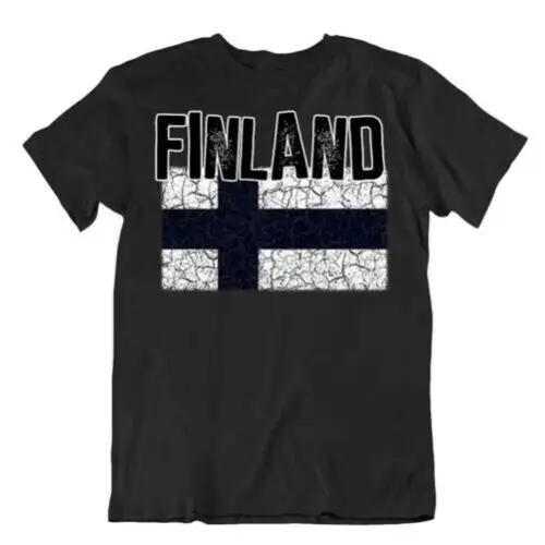 Flagge T-Shirt Finnland Mode Country Andenken Geschenk Pride Logo