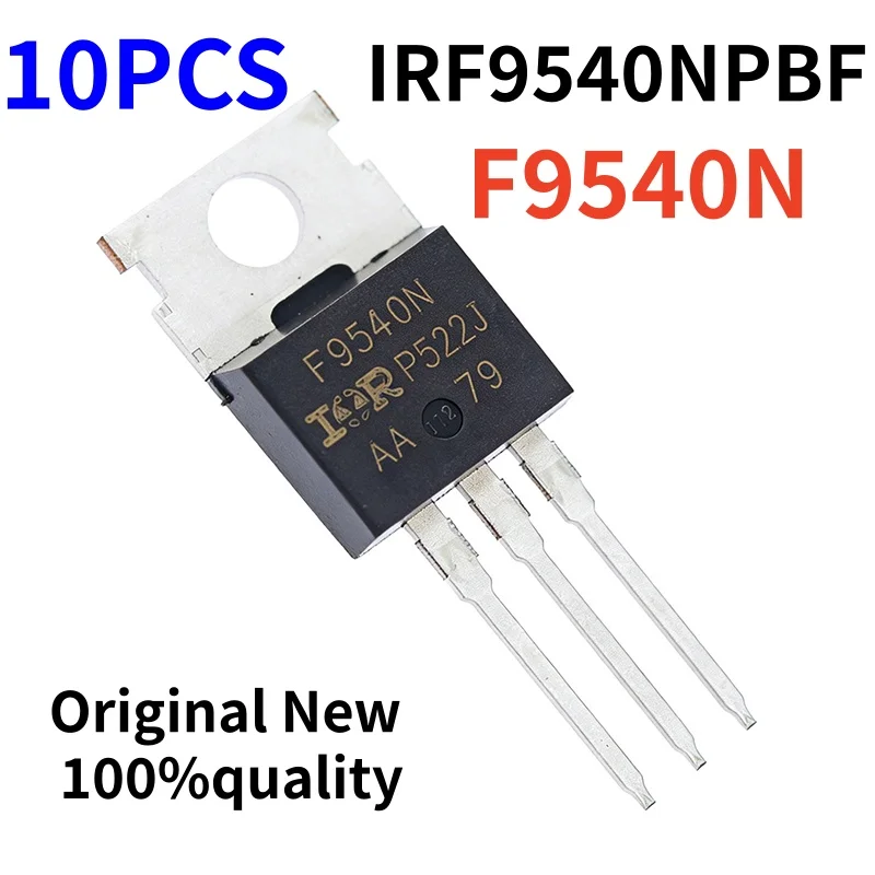 10pcs 100% brand new original IRF9540N IRF9540NPBF TO-220 MOS transistor P-channel field-effect transistor 140W 100V 23A