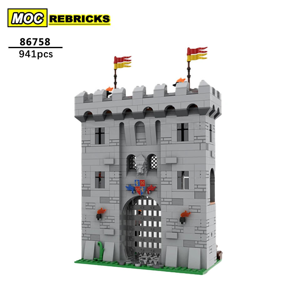 Stadt Street View Serie Modulare Burg Architektur MOC-86758 Baustein Modell Kit DIY Experten Bildung Kind Ziegel Spielzeug Geschenk