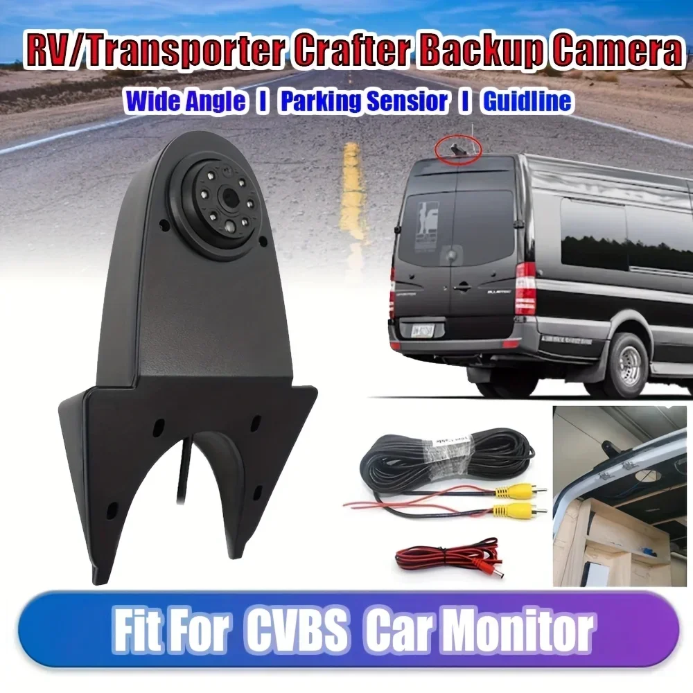 

Bileeko Car Backup Camera with Rear Brake Light - Universal Fit for RVs, Sedans, Vans, and Crossovers