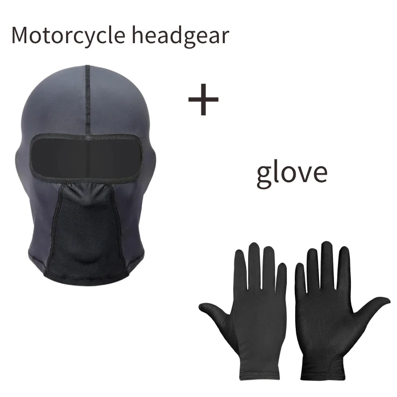 

Motorcycle riding face mask and glove combination, summer specific, comfortable and breathable, essential for riding and playing