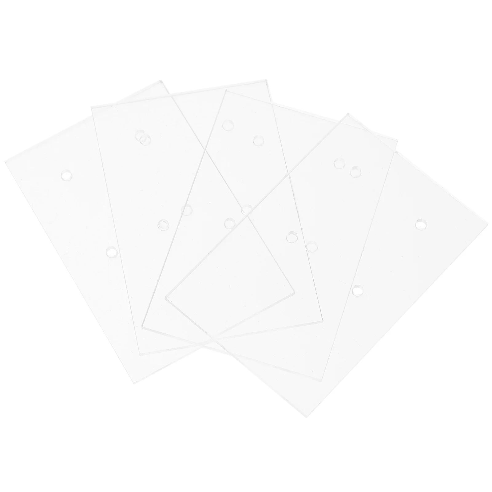 

4Pcs Clear Acrylic Earring Display Strip Bend Style Suitable for Home Jewelry Stores Boutiques Practical Earring Tools