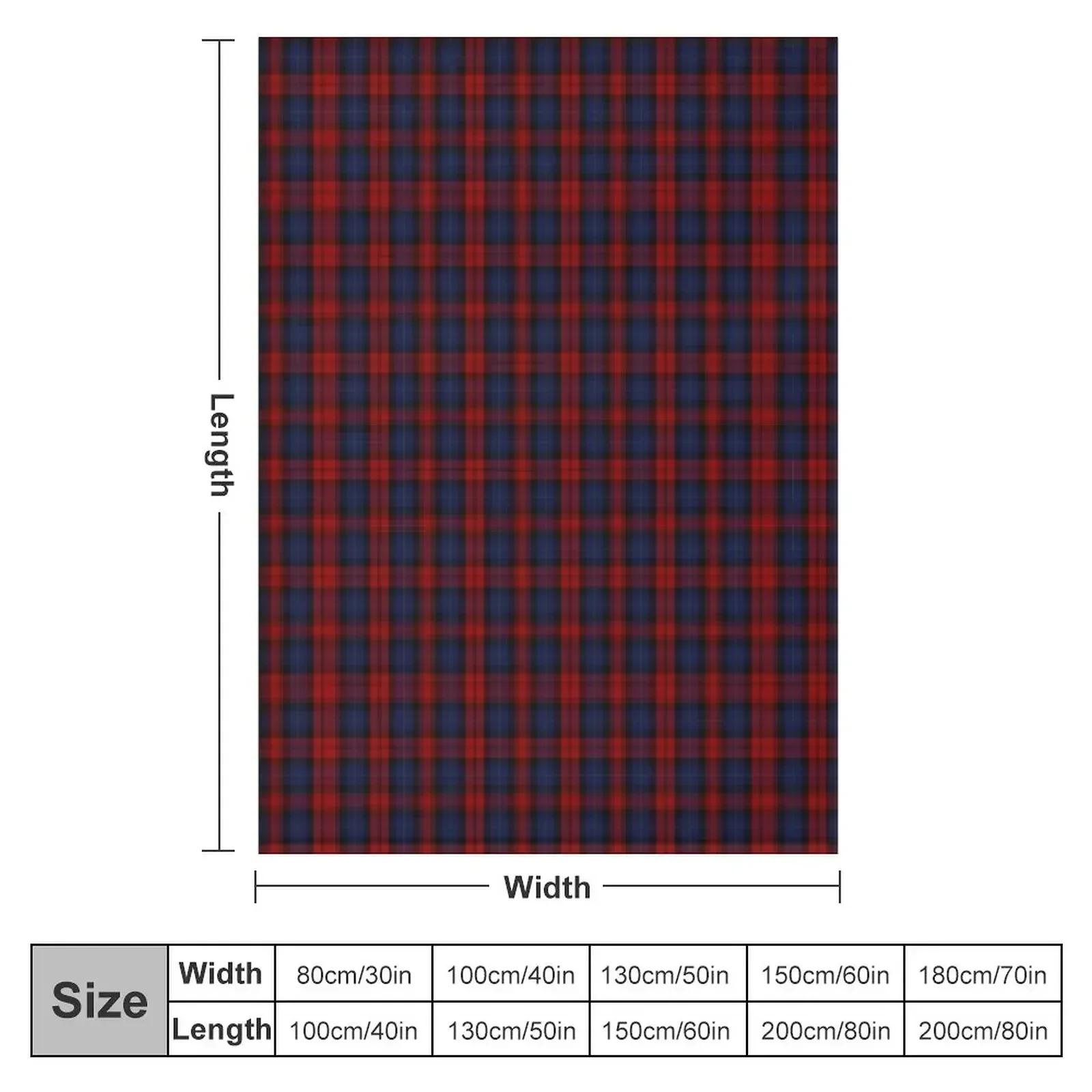 MacLachlan Clan Tartan Throw Blanket Sofa Quilt Decorative Sofas Blankets