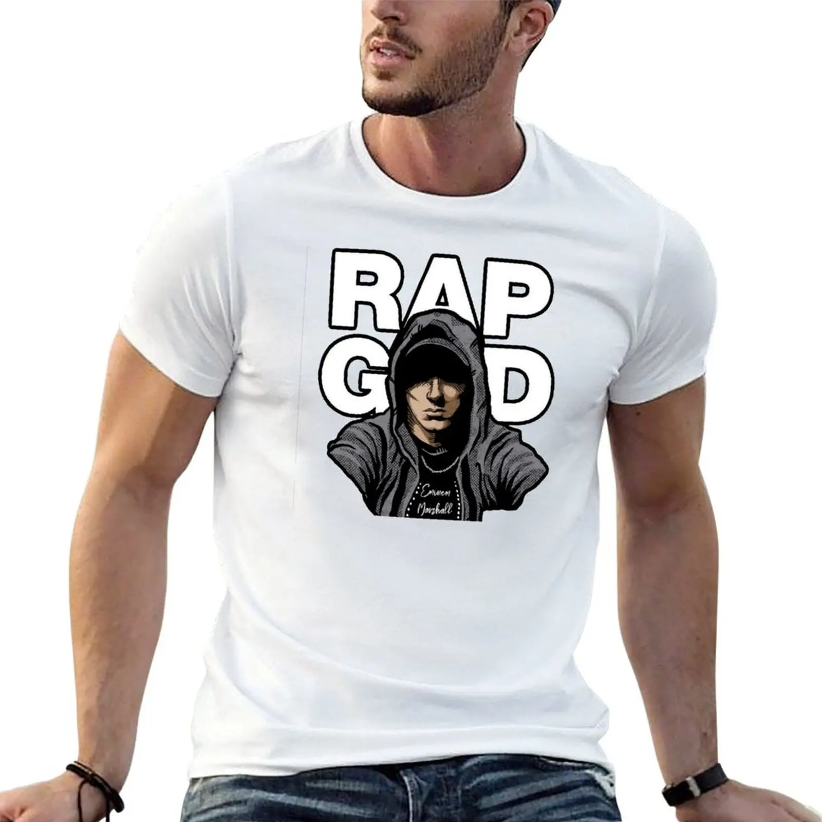 

Eminem Rap God - Slim Shady T-Shirt funny t shirts man t shirt man cotton T-Shirt