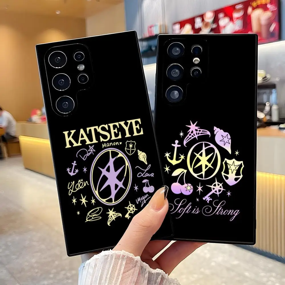 K-KatseyeS S-Star Logo Handyhülle für Samsung S26 S25 Edge S24 S23 S22 Ultra Plus Fe A57 A37 A17 A56 5G Silikonhülle